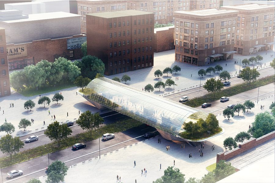 Astana Overpass, an infrastructure design by PIN London